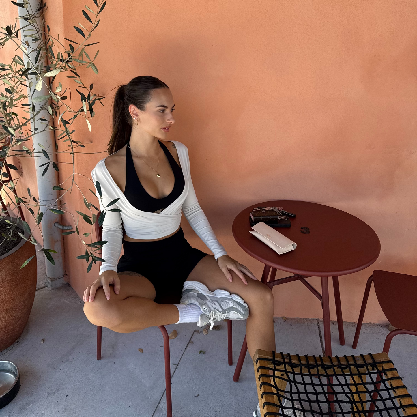 Wrap Top - Pearl