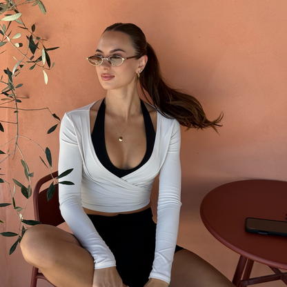 Wrap Top - Pearl