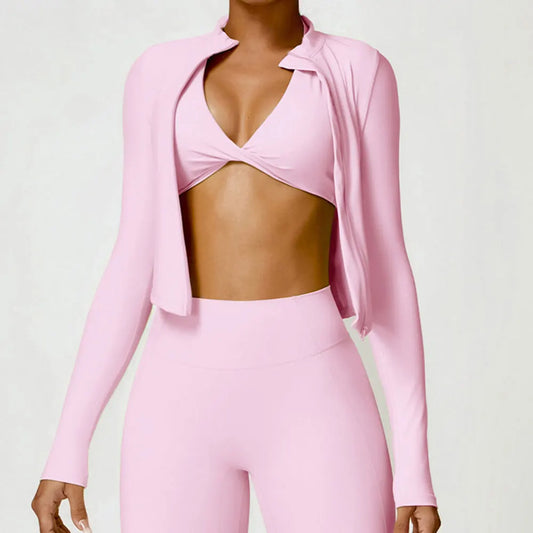 CROPPED JACKET PINK