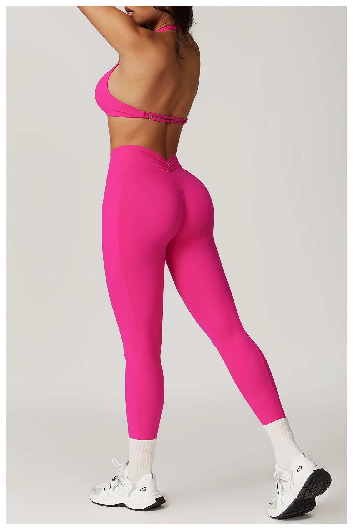 AURA V-BACK LEGGING ROSE