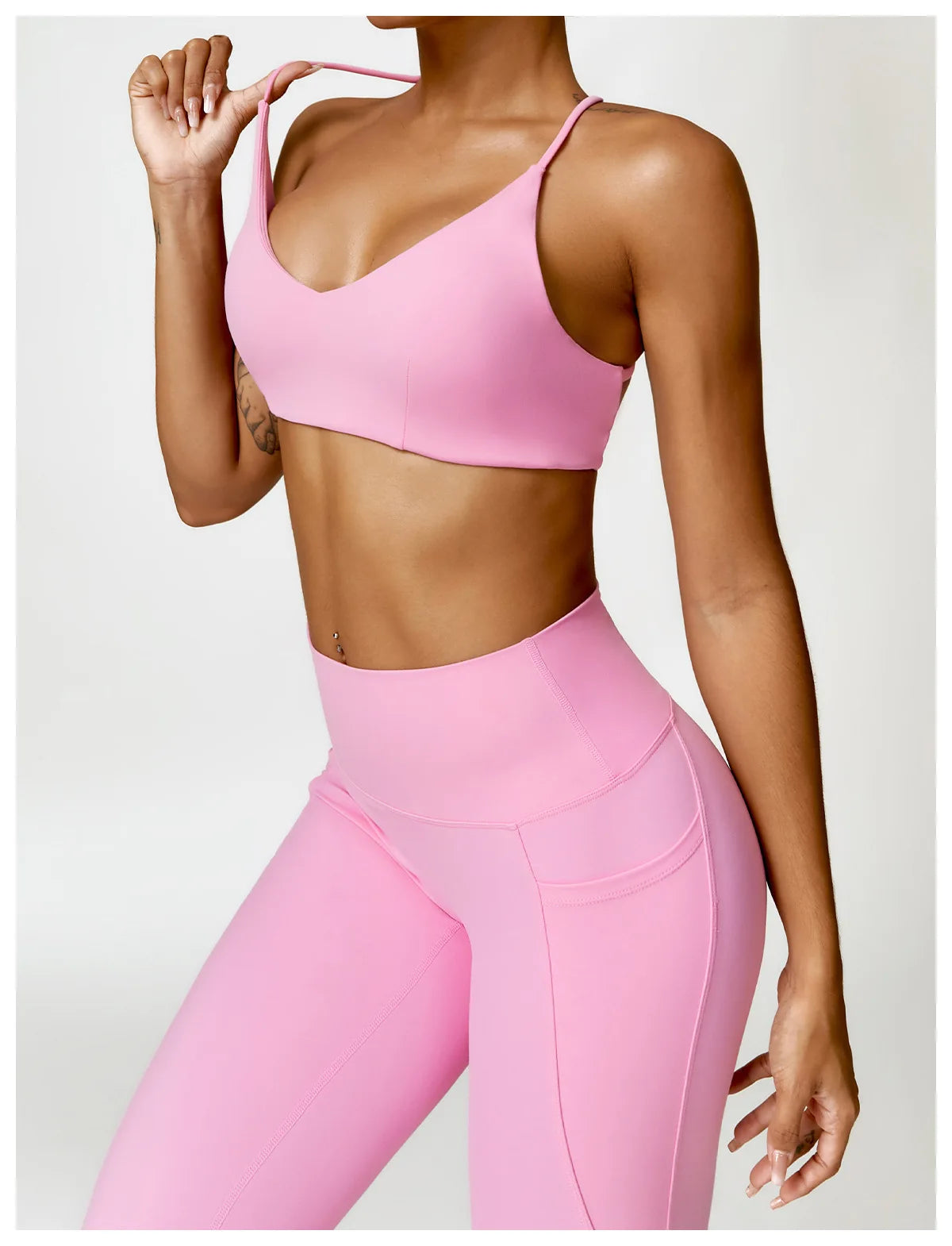 GLACIER SPORTS BRA PINK