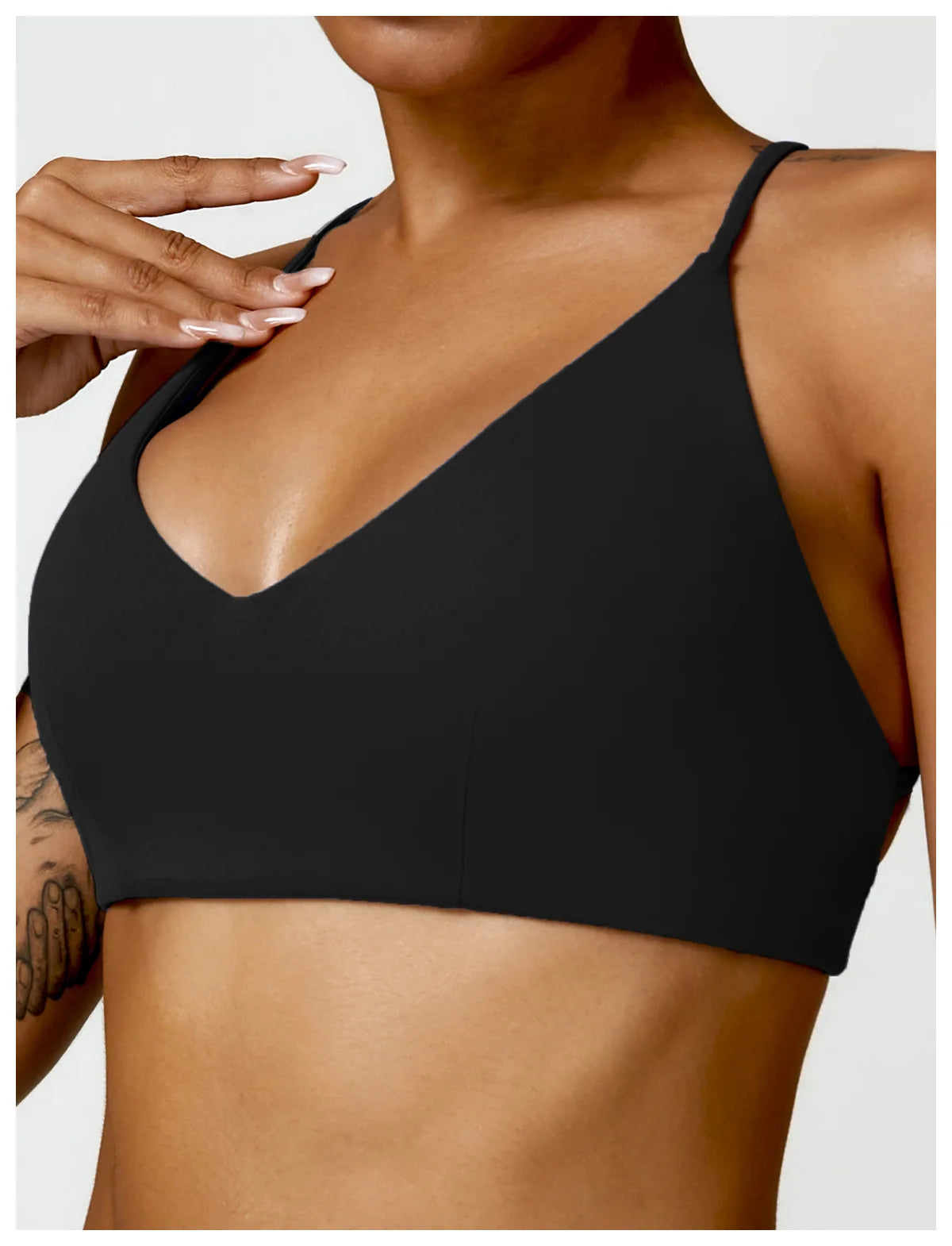 GLACIER SPORTS BRA BLACK