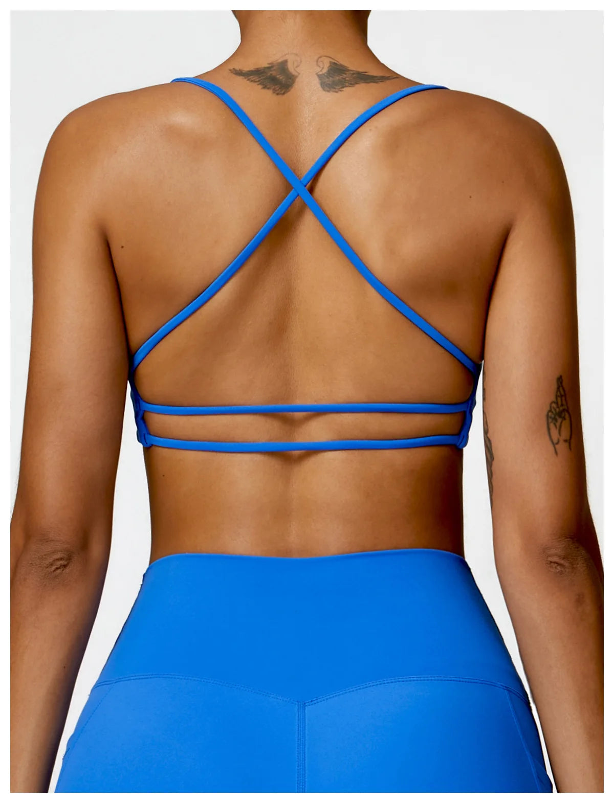 GLACIER SPORTS BRA BLUE