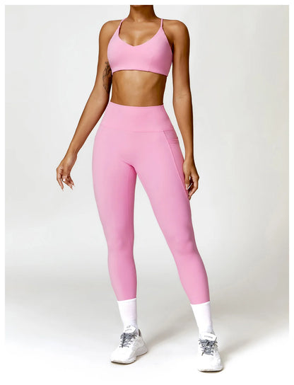 GLACIER SPORTS BRA PINK