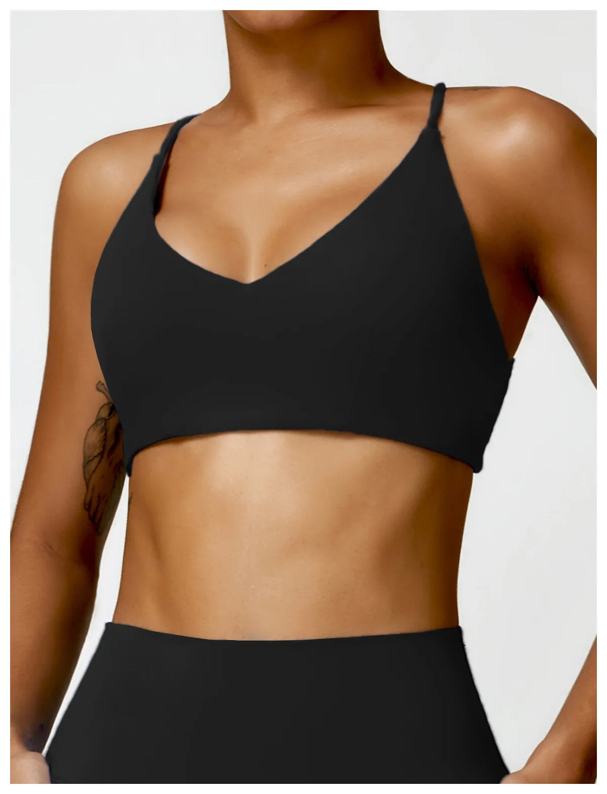 GLACIER SPORTS BRA BLACK