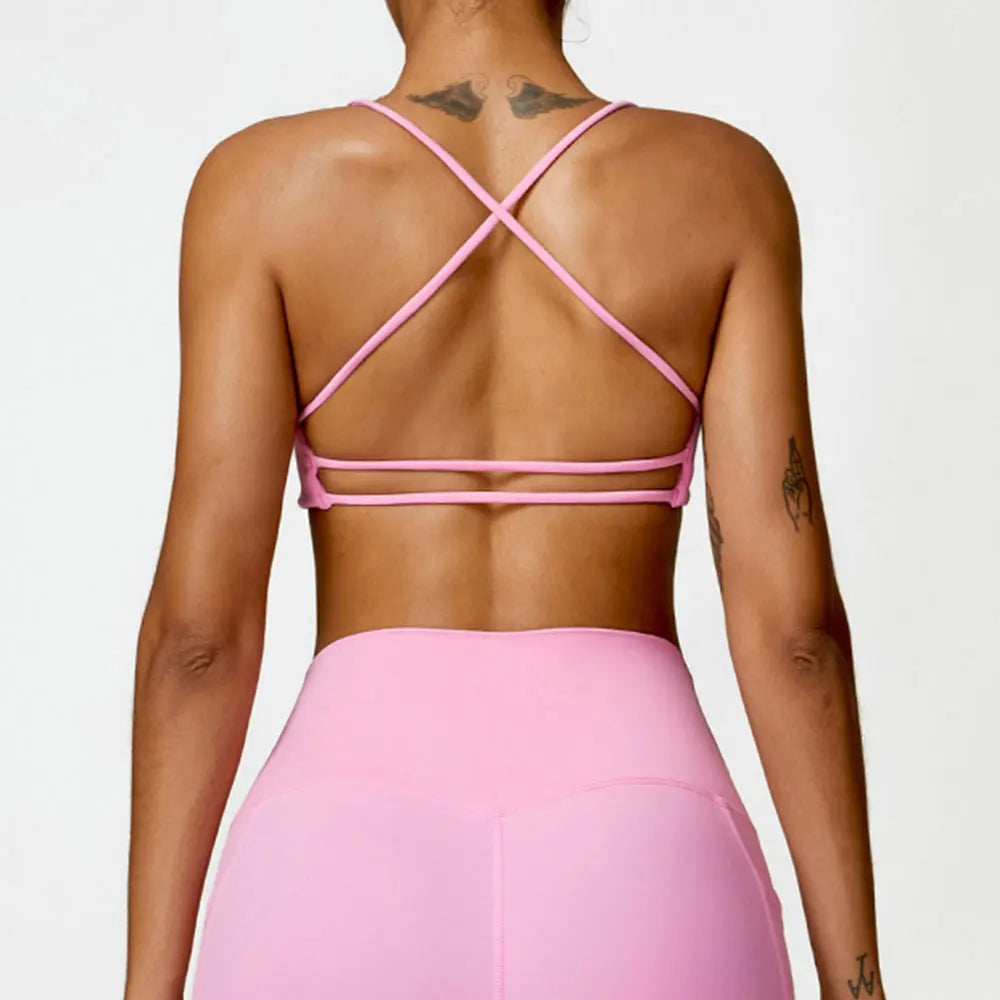 GLACIER SPORTS BRA PINK