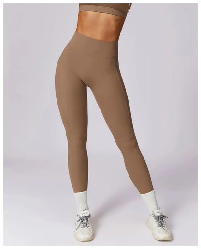 AURA V-BACK LEGGING MOCHA