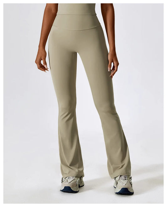 FLARE PANT CAMEL PALM