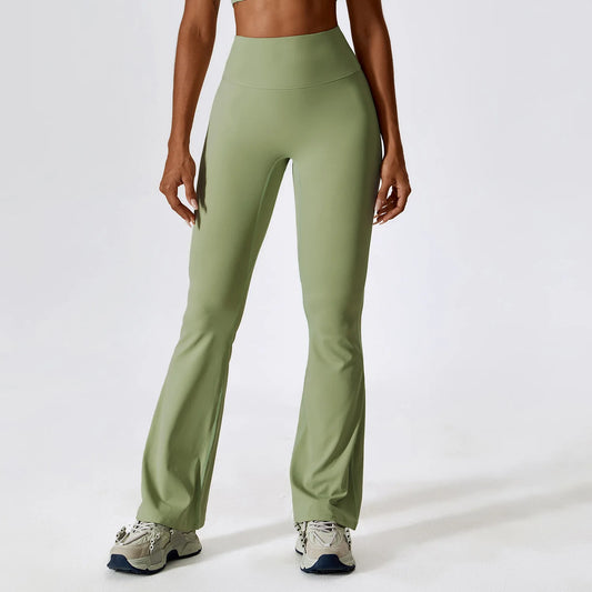 FLARE PANT BEAN GREEN