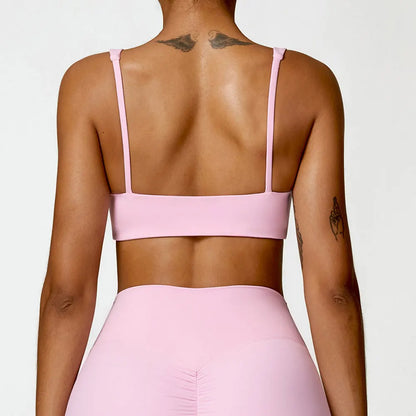 ELEVATE CROP BRA PINK