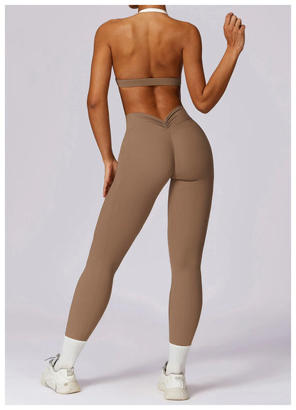 AURA V-BACK LEGGING MOCHA