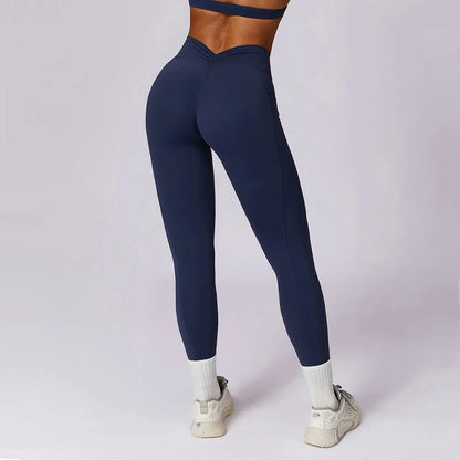 AURA V-BACK LEGGING EMBLEM BLUE