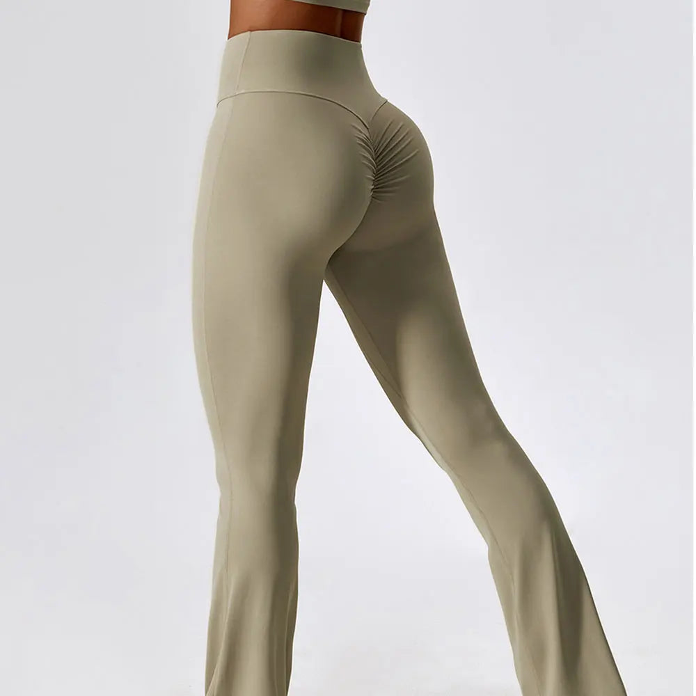 FLARE PANT CAMEL PALM