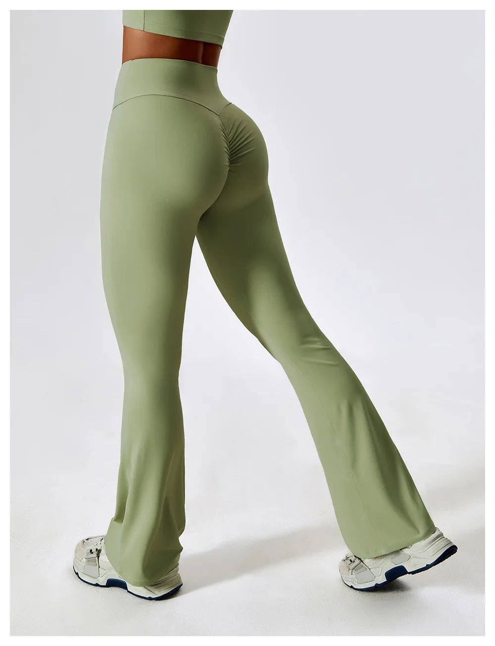 FLARE PANT BEAN GREEN