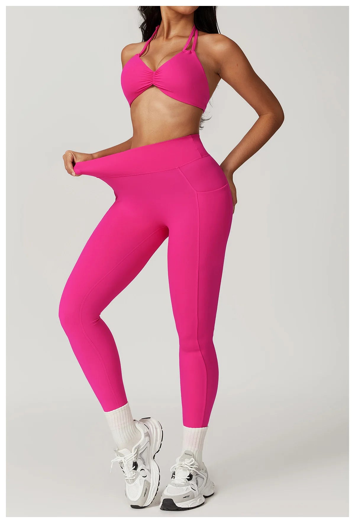 AURA V-BACK LEGGING ROSE